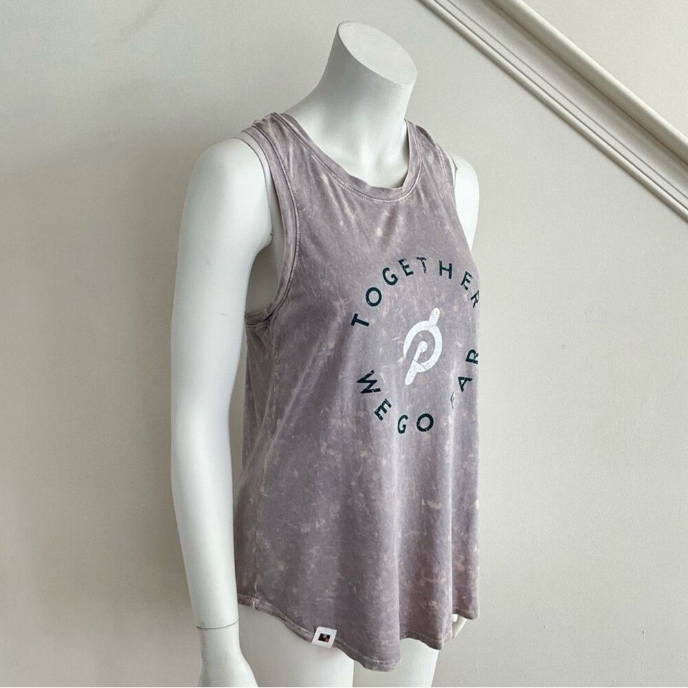 Peloton Flow Racer Tank Washed Silver Racerback M - Picture 10 of 10